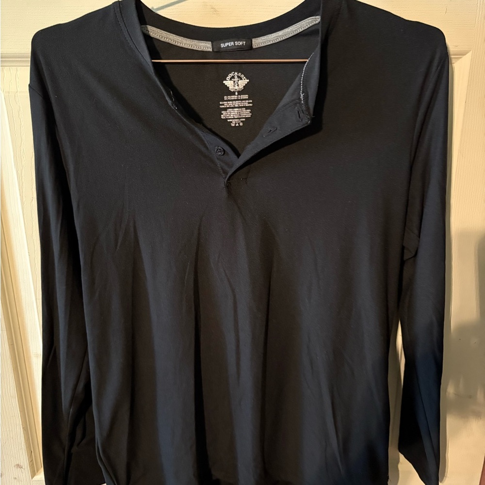 Dockers Black Women's Button Down Shirt